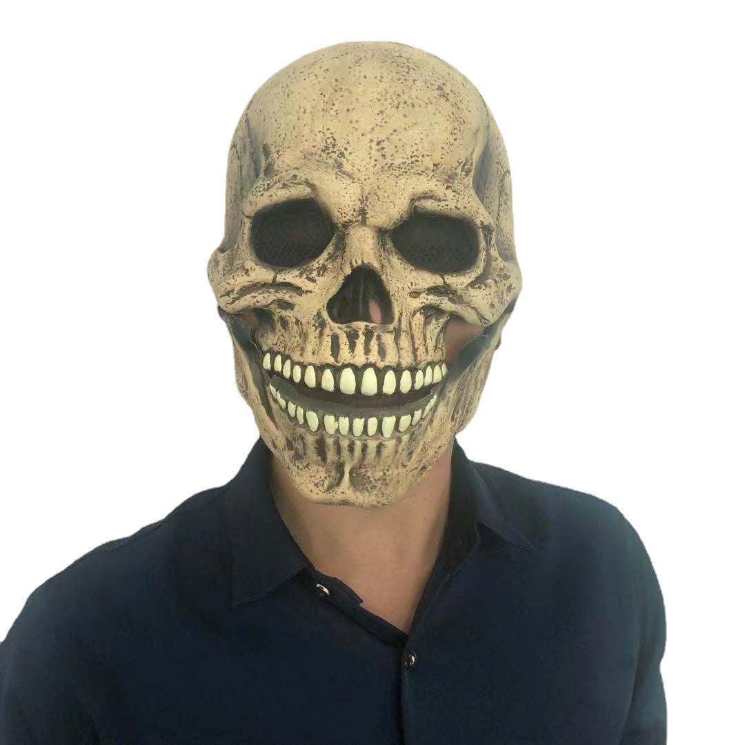 Horror Totenkopf Latex-Maske – Ansicht 2