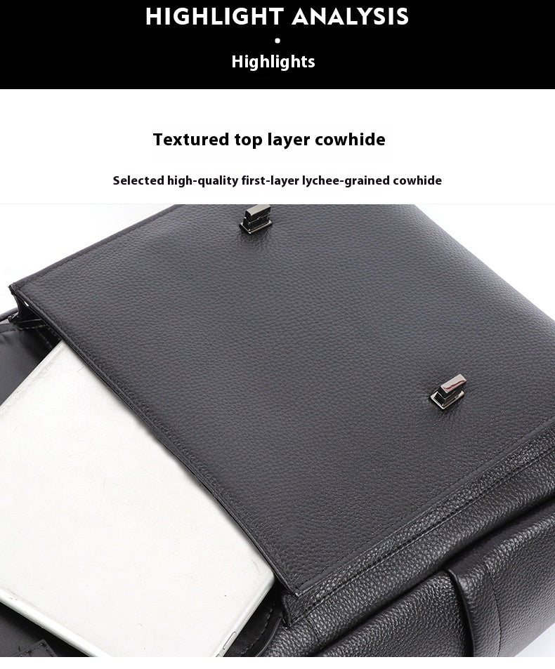 Grosser Business-Reise-Rucksack für Herren – Bild 9 | LuxeStyle