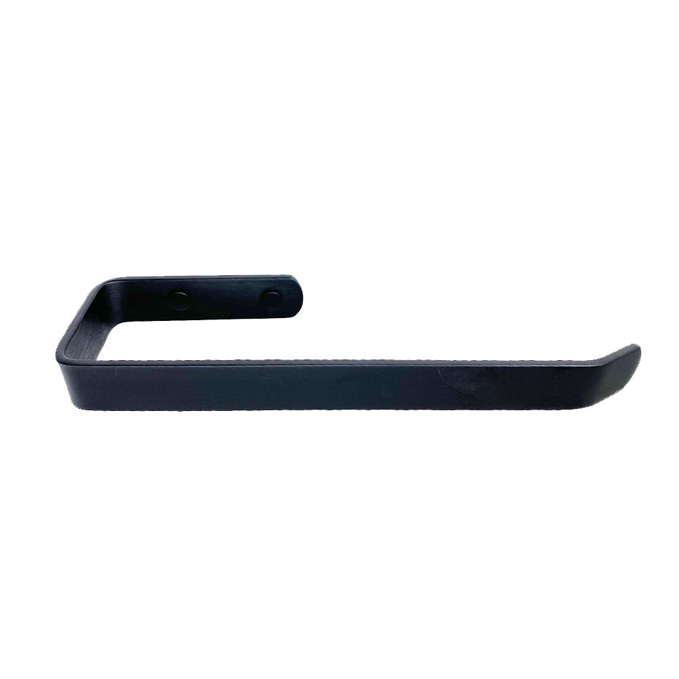 Aluminium-Toilettenpapierhalter oder Handtuchring in Schwarz oder Silber