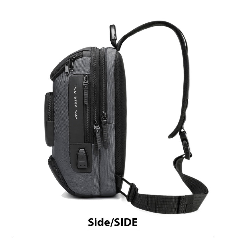 Mechanischer Schulterrucksack für Männer – Bild 8 | LuxeStyle