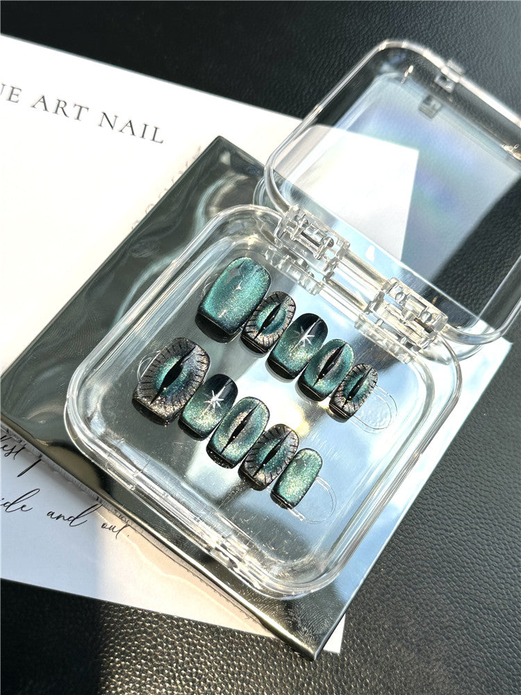 Cat's Eye Press-on Nägel Kurz – Bild 7 | LuxeStyle