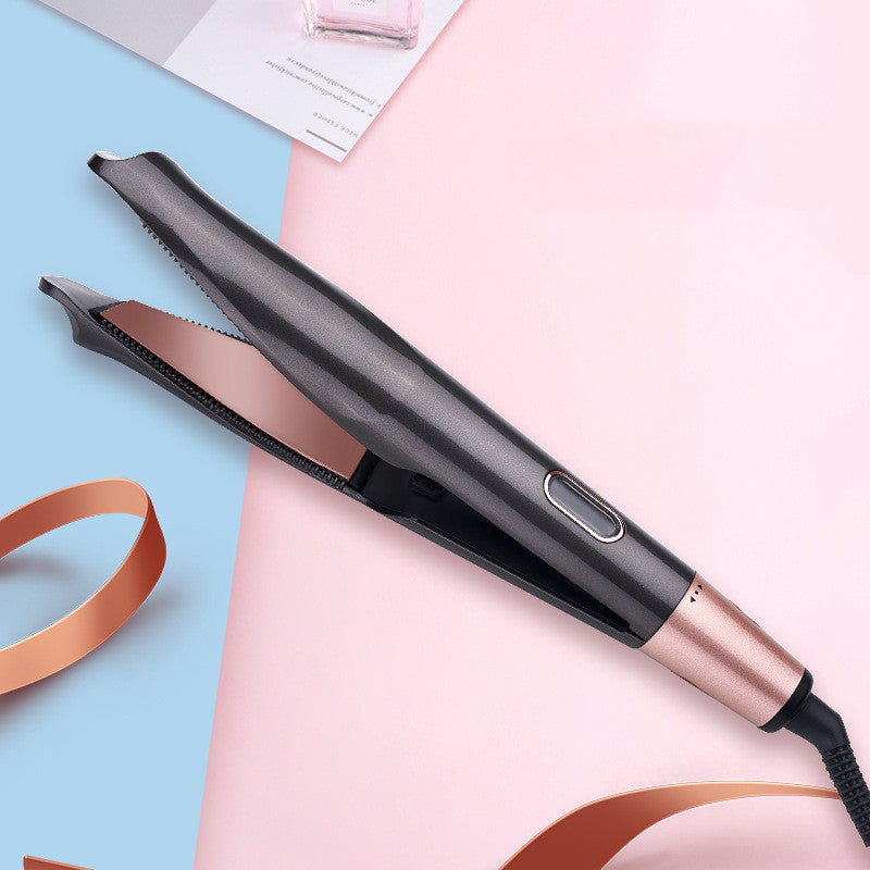 2-in-1 Glätteisen & Lockenstab mit LCD-Anzeige