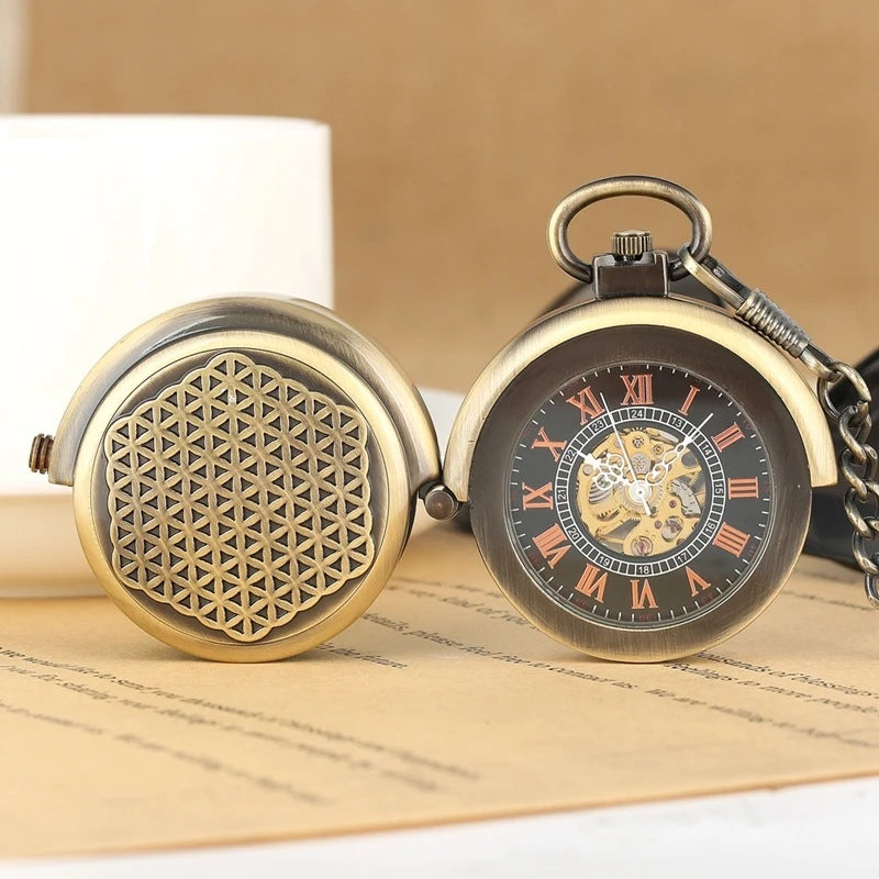 Mechanische Taschenuhr mit römischen Ziffern