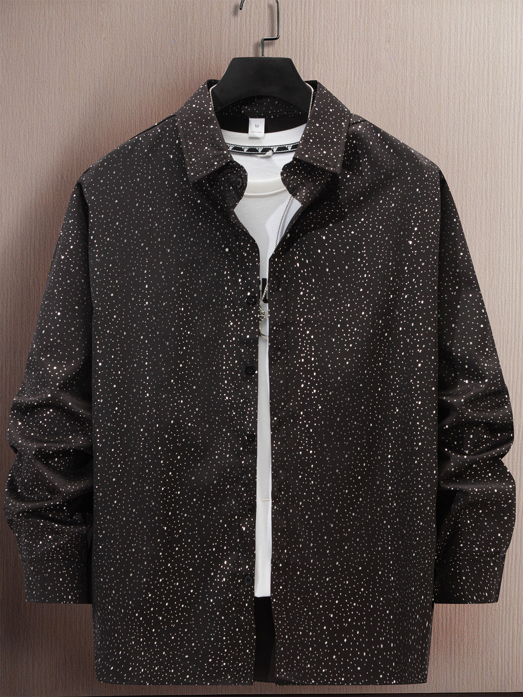 Langarmhemd mit Tupfen-Print – Bild 9 | LuxeStyle