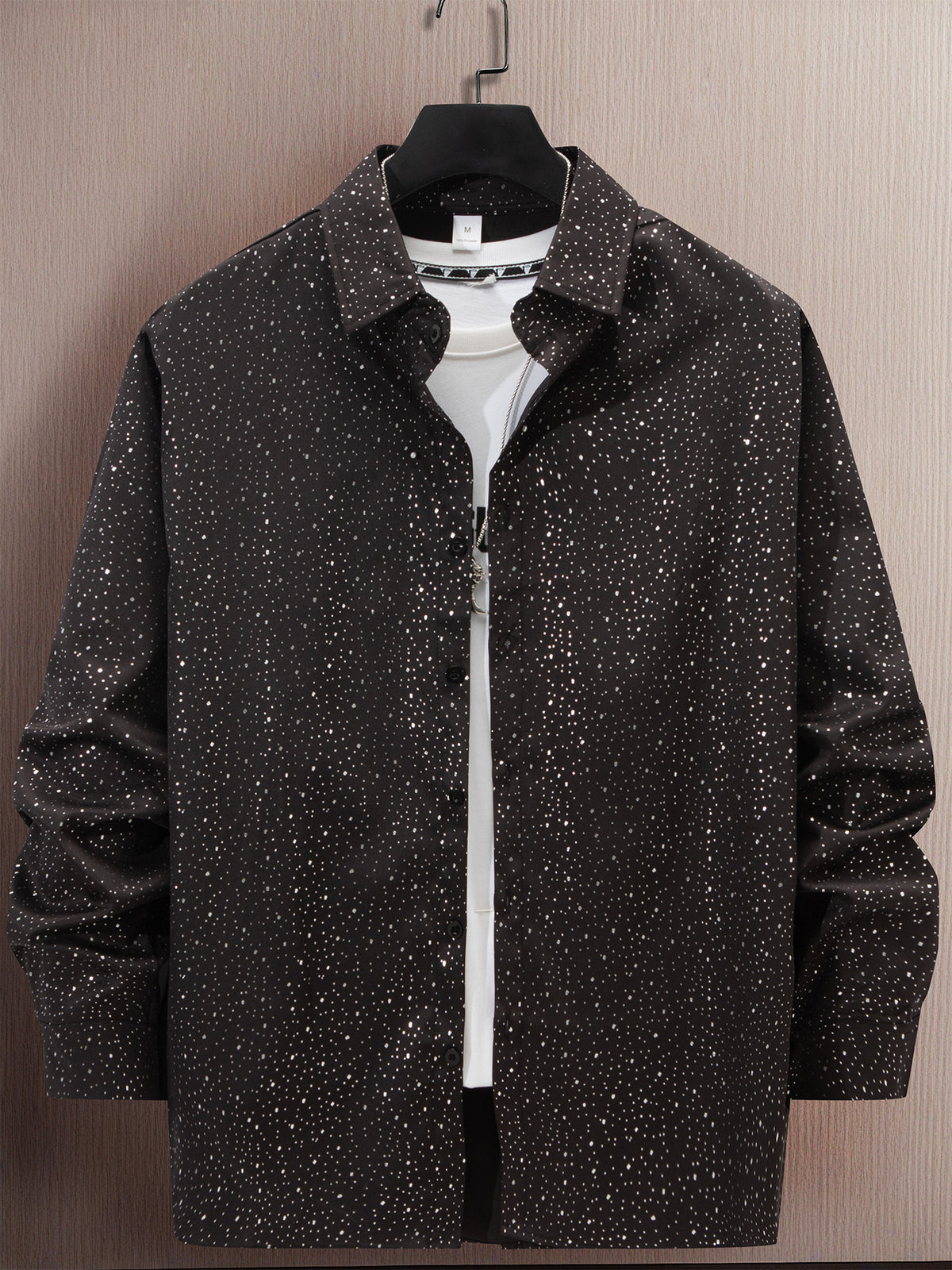Langarmhemd mit Tupfen-Print – Bild 9 | LuxeStyle