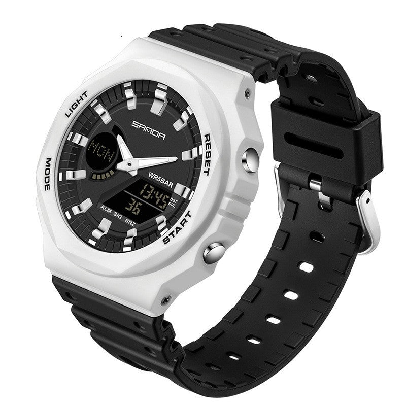 Multifunktionale Sport-Armbanduhr mit Doppeldisplay und wasserdicht