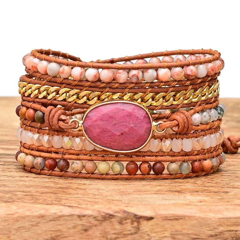 5-lagiges handgewebtes Armband | LuxeStyle