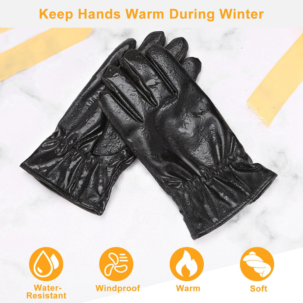 Unisex Lederhandschuhe Winter