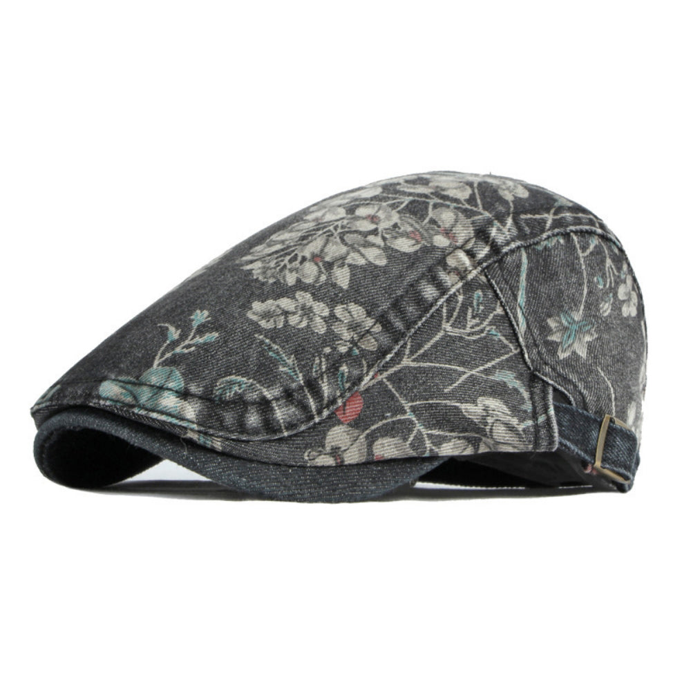 Blumen-Snapback-Cap im Vintage-Stil