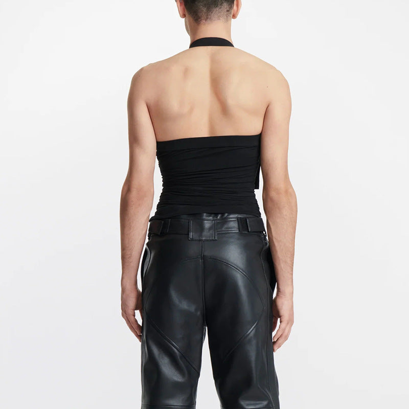 Ohne Träger Off-shoulder Hollow-out Weste
