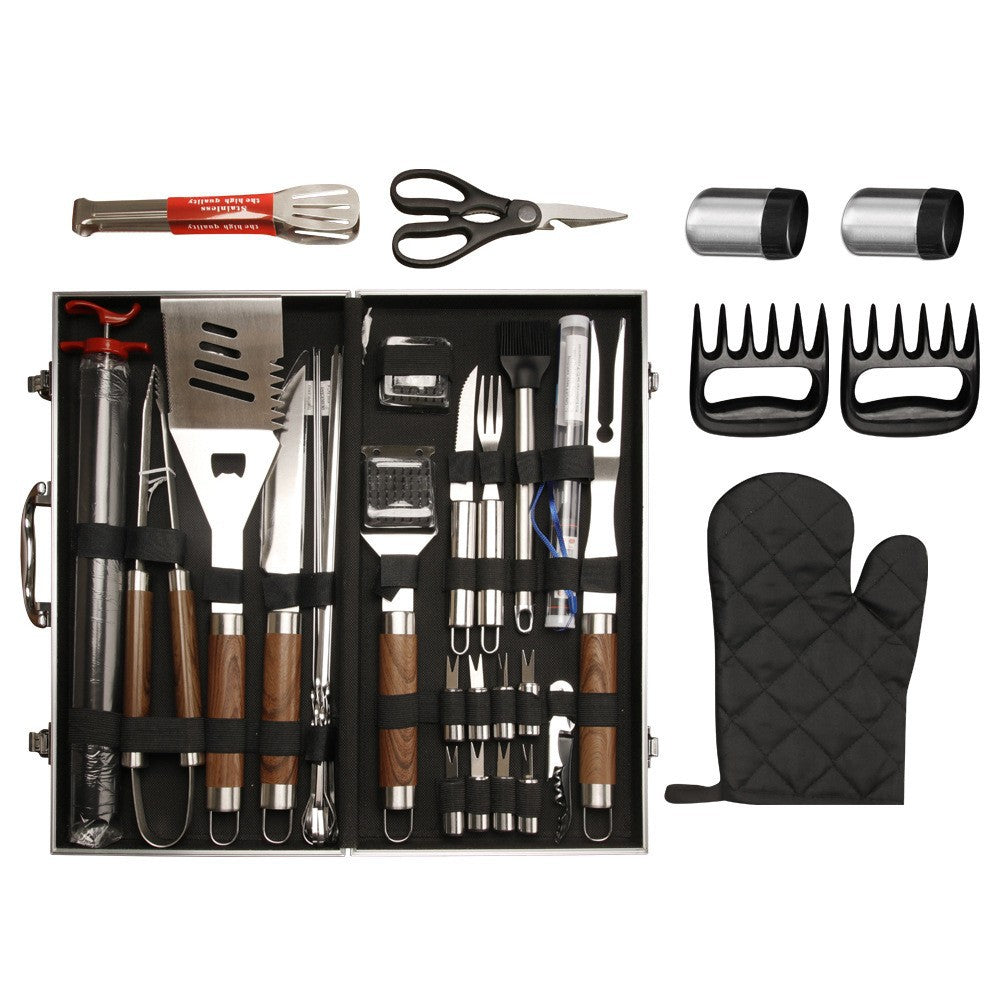 38‑Stück BBQ‑Werkzeug‑Set mit Holzgriff – Bild 5 | LuxeStyle