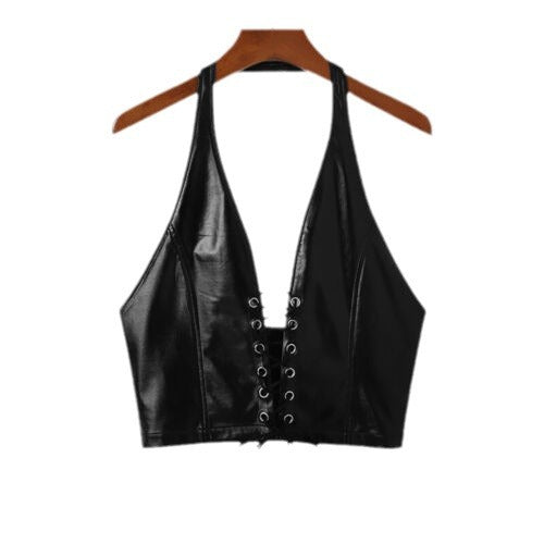 Herren Halter-Neck Cardigan mit Kurzarm