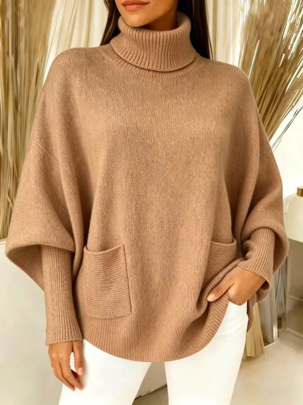 Rollkragenpullover mit langen Ärmeln – Bild 5 | LuxeStyle