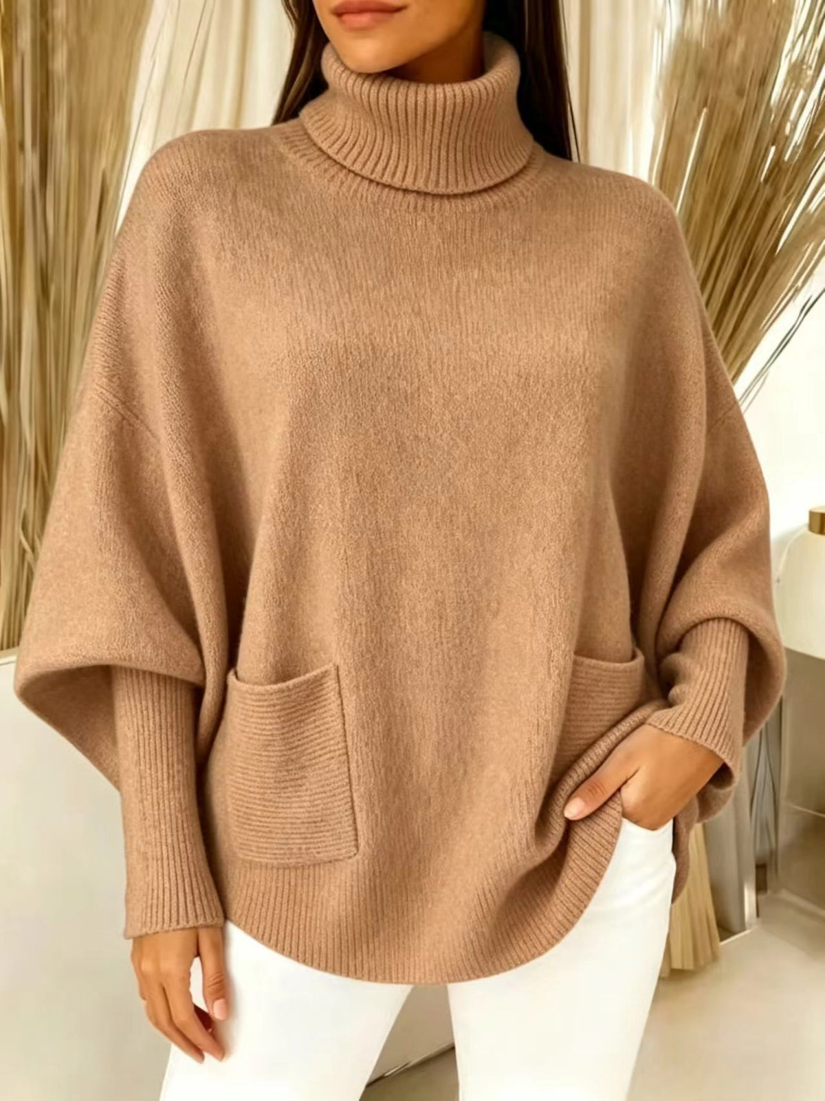 Rollkragenpullover mit langen Ärmeln – Bild 5 | LuxeStyle