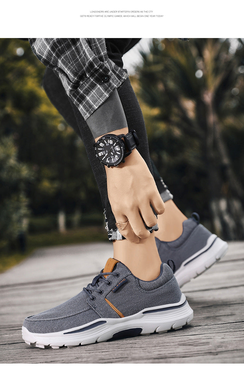 Canvas Schnür-Sneaker für Herren – Bild 7 | LuxeStyle