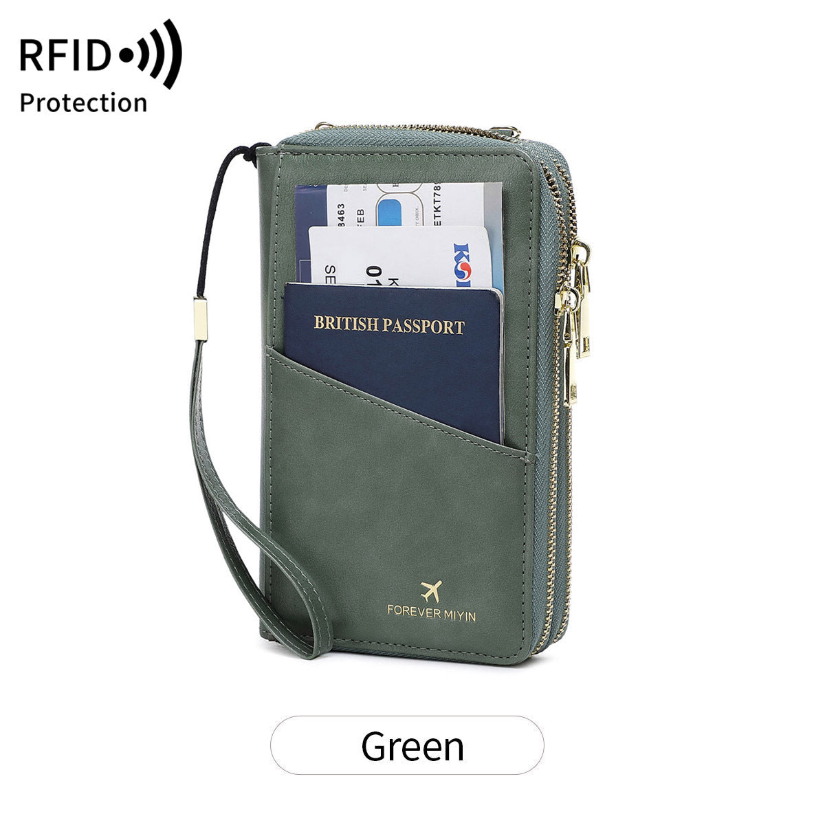 RFID-Portemonnaie mit zwei Reissverschlüssen – Bild 3 | LuxeStyle