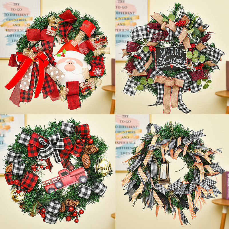 Weihnachtskranz – Türkranz Girlande aus Holz – Bild 8 | LuxeStyle