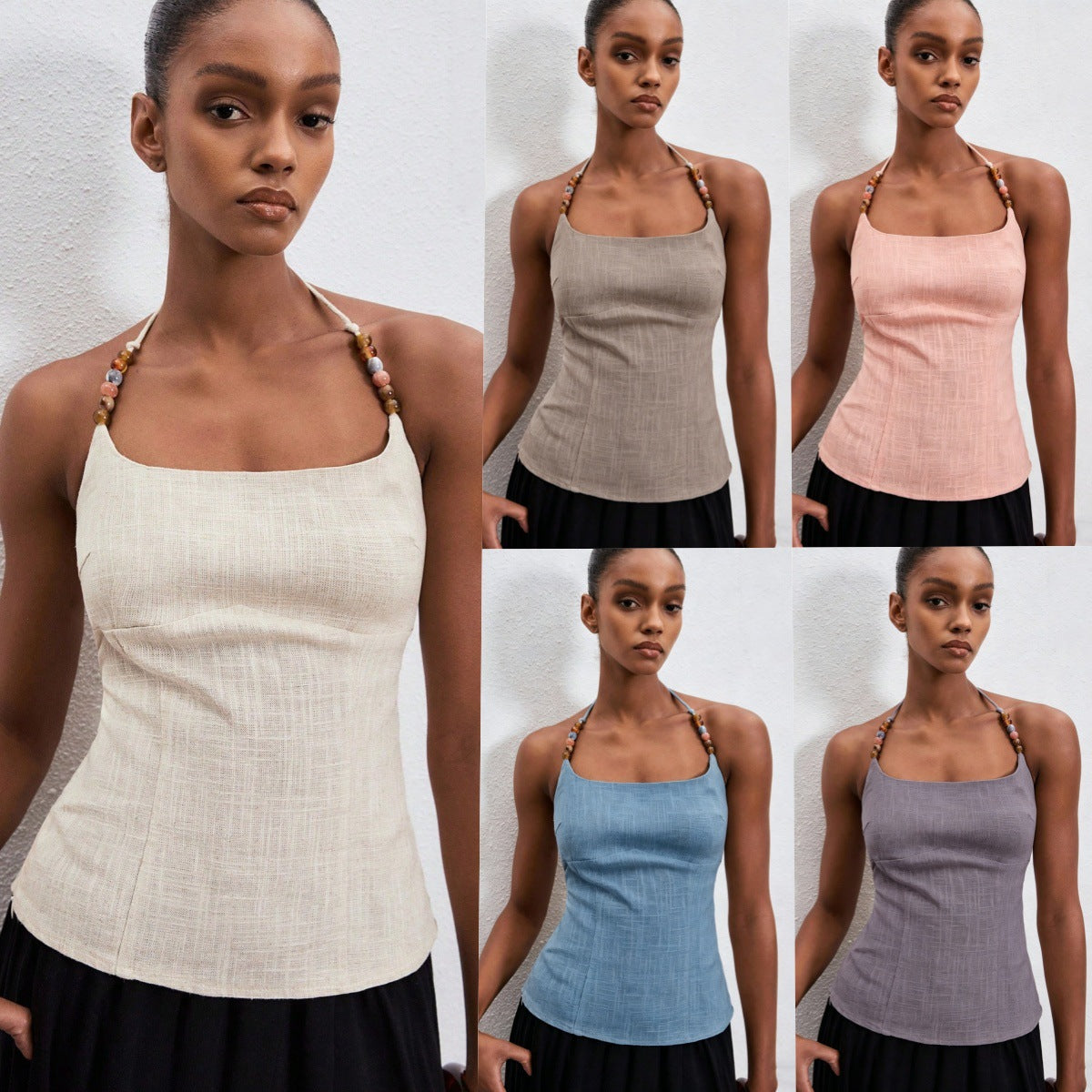 Damen Slim-fit Top mit eckigem Ausschnitt – Bild 7 | LuxeStyle