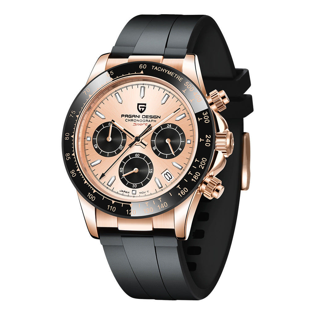 Armbanduhr mit Kalender und Weltzeit | LuxeStyle