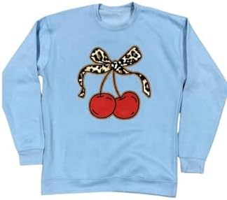 Sweatshirt mit Leoparden-Kirschen-Print