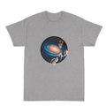 Graues T-Shirt mit Print