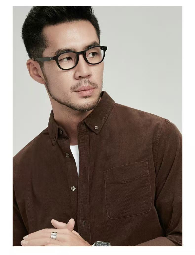 Langarmshirt für Business-Mann, einfarbig – Bild 2 | LuxeStyle