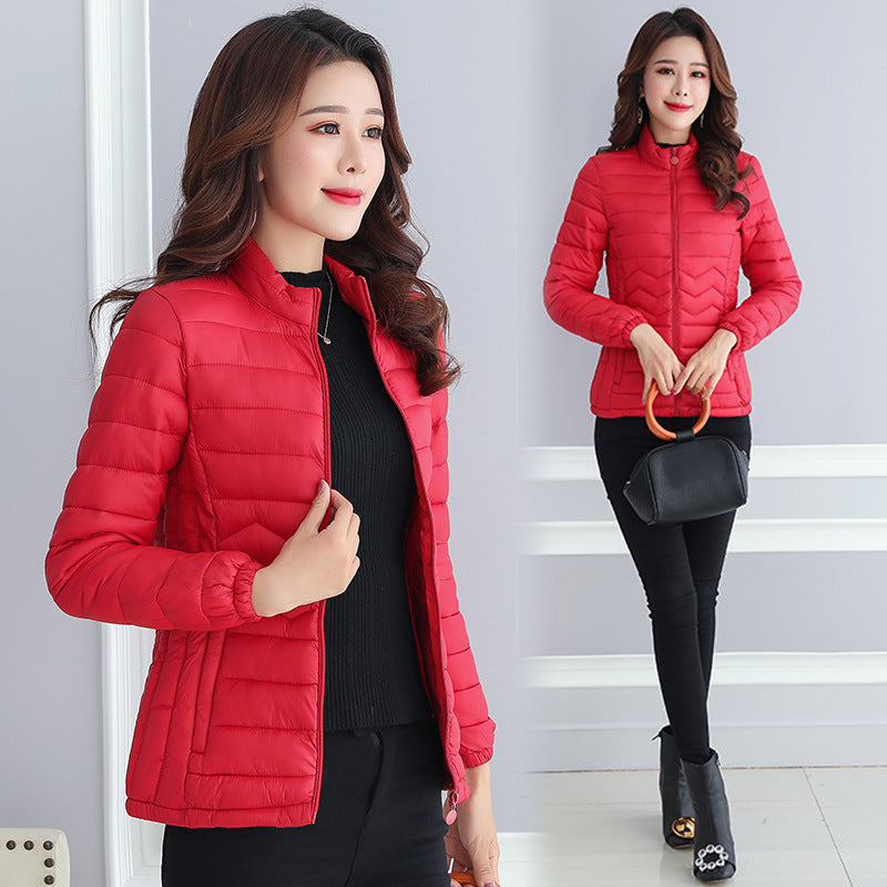 Kurze, leichte Damen-Jacke aus Baumwolle – Bild 4 | LuxeStyle