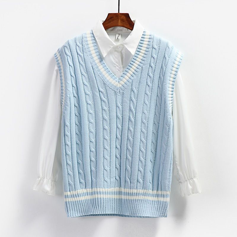 Preppy Strickweste für Damen