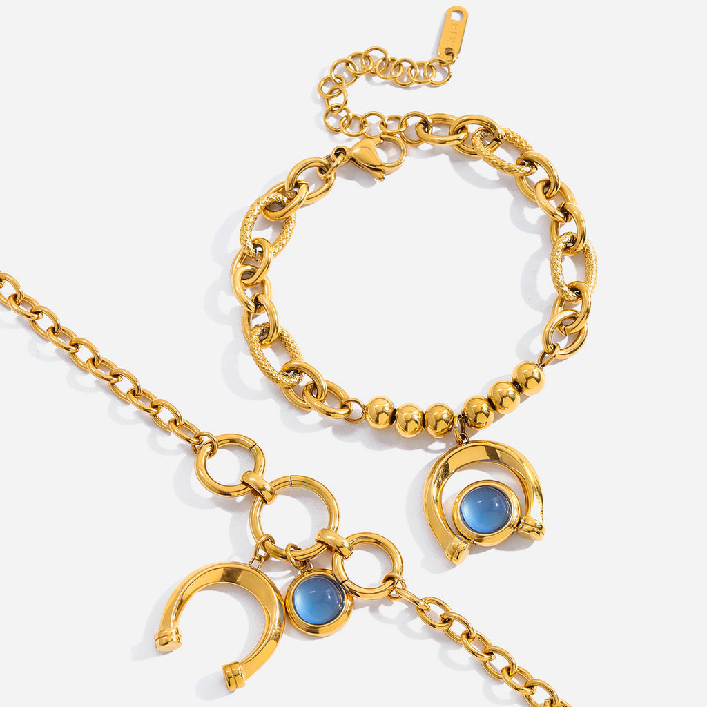 Armband «Equestrian Collection» mit blauer Resin