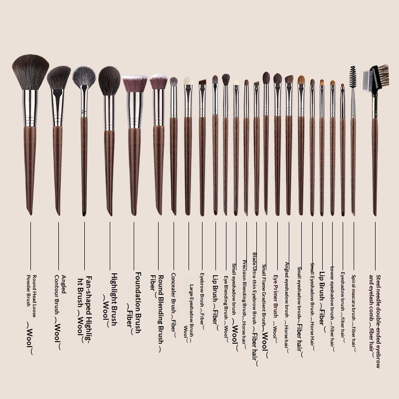 24‑Stück Tierhaar‑Makeup‑Pinsel‑Set · 24 Stück – Bild 3 | LuxeStyle