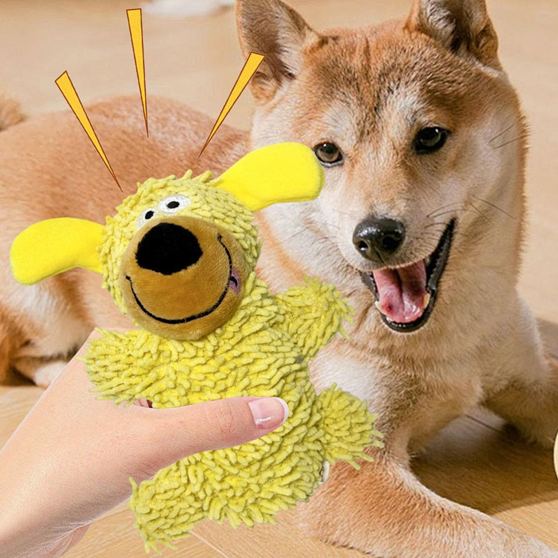 Quietschender Plüschhund für verspielte Vierbeiner