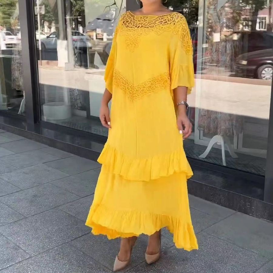 Jugendliches Off-Shoulder Maxikleid | LuxeStyle