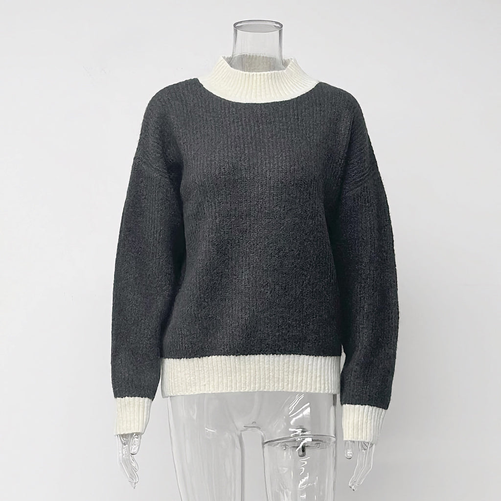 Color-Block Langarm-Pullover – Ansicht 4
