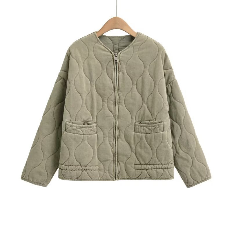 Gefütterte Baumwolljacke für Damen