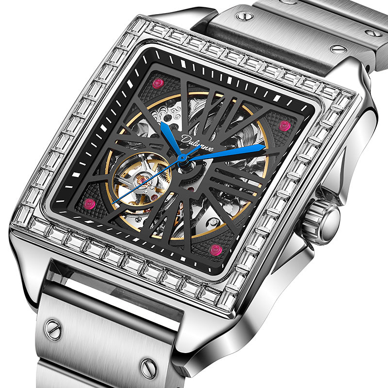 Automatikuhr mit Diamant-Design