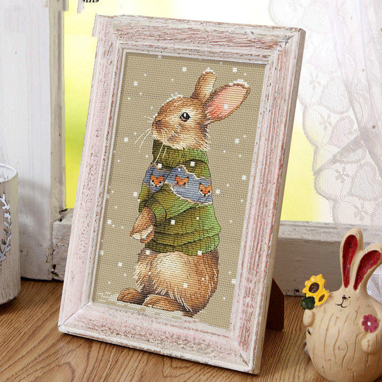 DMC Kreuzstich-Set Pullover-Tier Hase