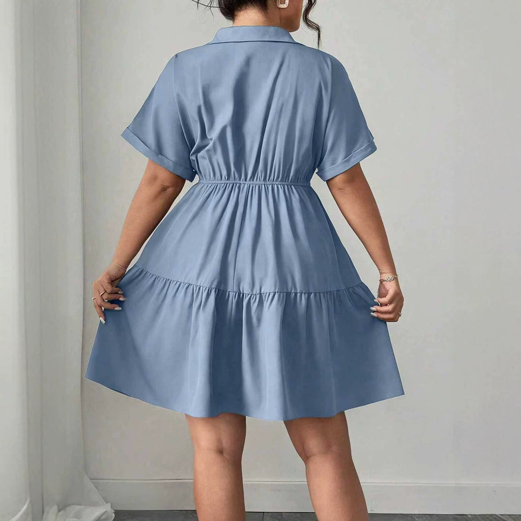 Elegantes A-Linien Minikleid mit Kragen