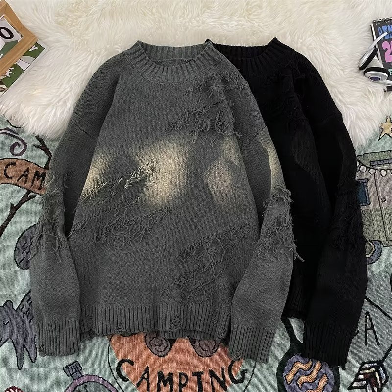 Tasseled Crewneck Strickpullover
