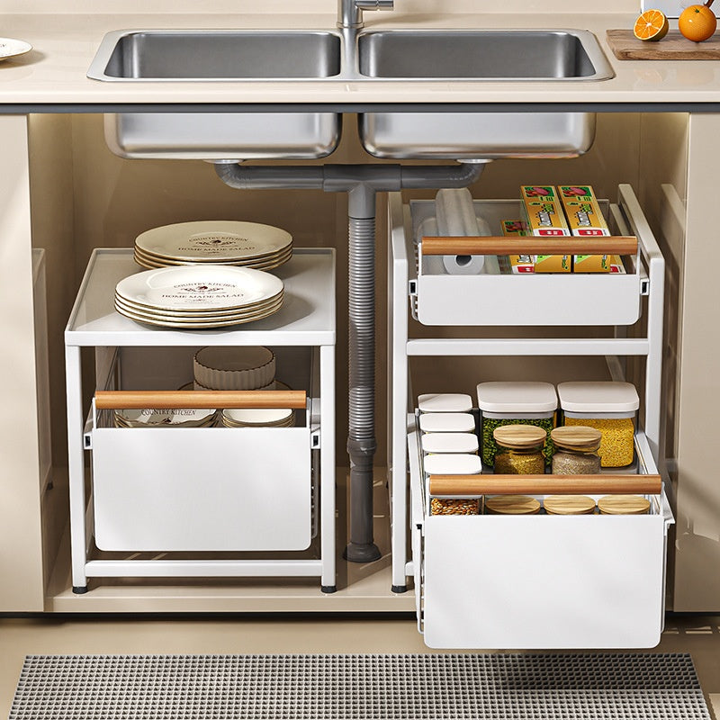 Küchen-Geschirrschrank mit Auszugregal – Bild 12 | LuxeStyle