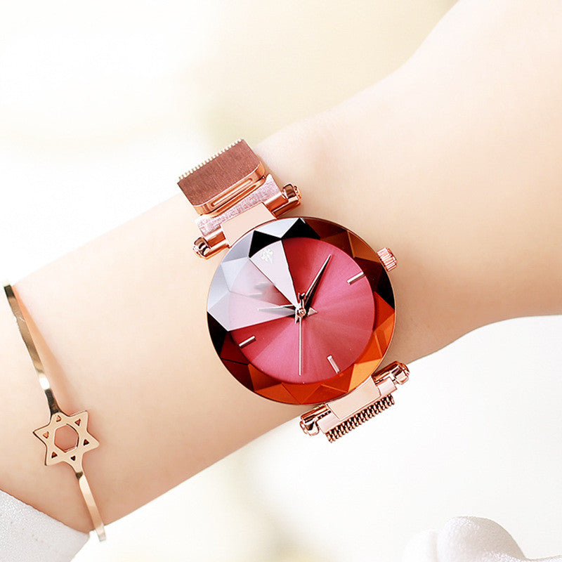 Quarzuhr mit Mesh-Armband für Damen – Bild 4 | LuxeStyle