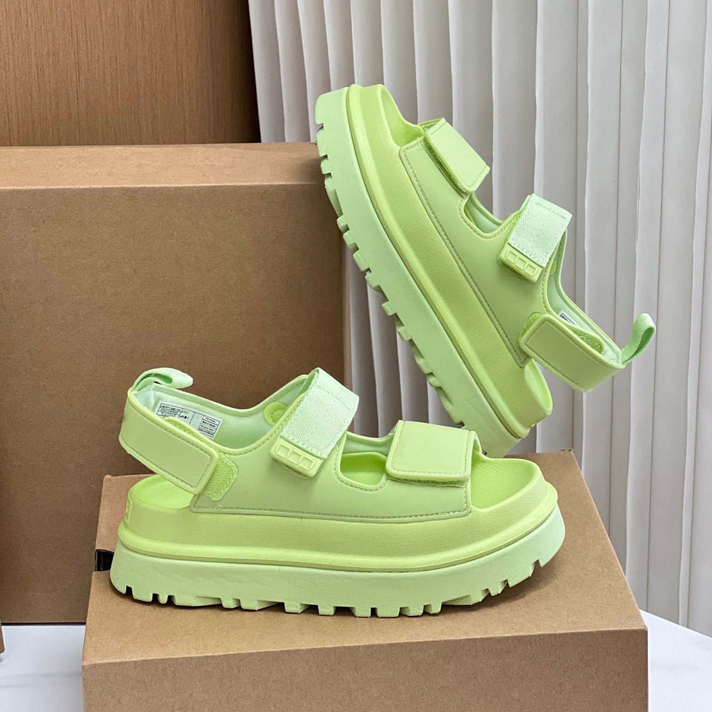 Bequeme Velcro Sandalen mit dicker Sohle – Bild 14 | LuxeStyle