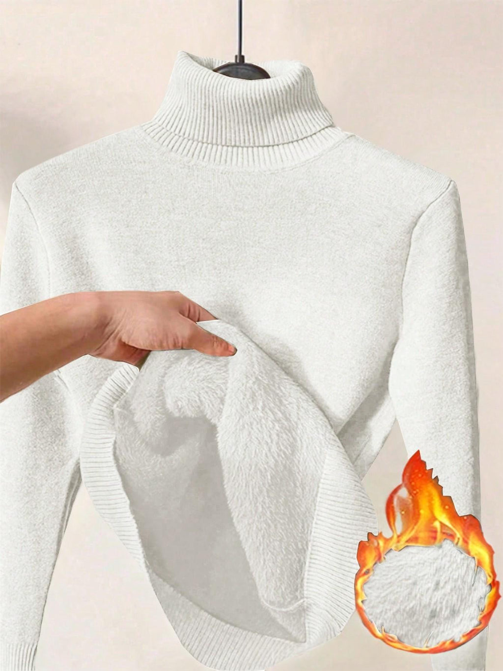 Damen Fleece Rollkragenpullover