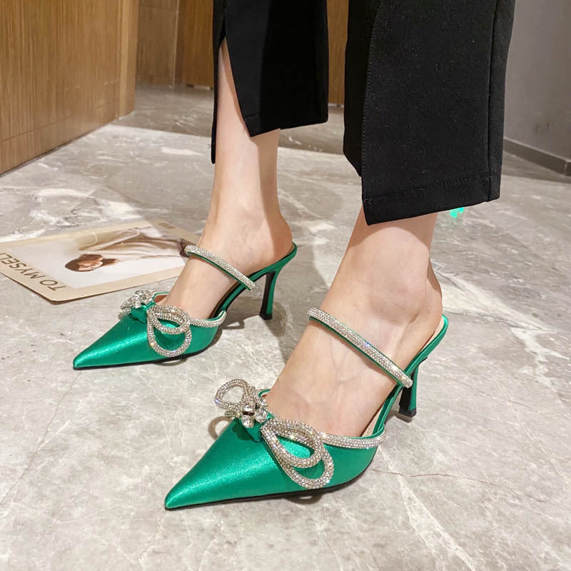 Koreanische Spitze Stiletto-Mules in PU – Bild 8 | LuxeStyle