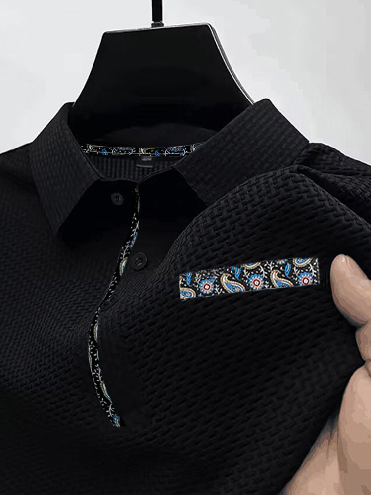 Kurzarm-Shirt aus Eisseide – Bild 6 | LuxeStyle