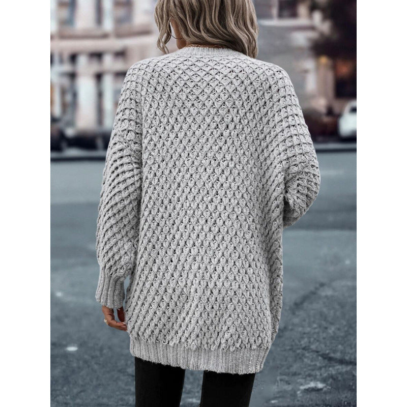Lässiger Pullover mit extra-langen Ärmeln – Ansicht 8