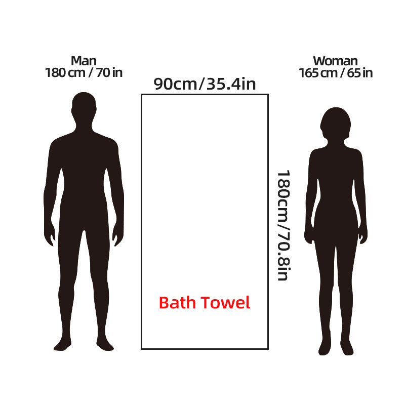 Extra dickes, superweiches Korallenfleece Badetuch