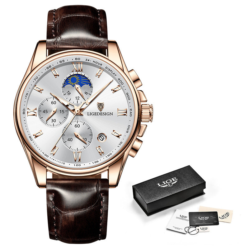 Sportliche Herrenuhr, wasserdicht – Bild 2 | LuxeStyle