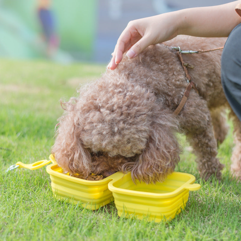 Faltbarer Doppel-Napf für Hunde und Katzen – Bild 3 | LuxeStyle