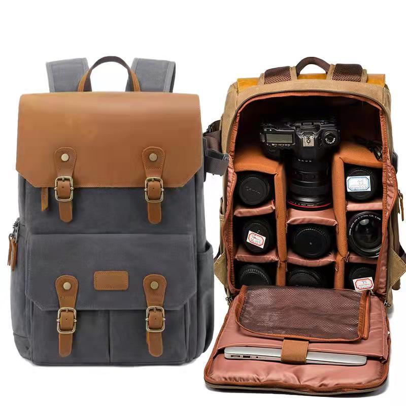 Wasserdichter Canvas Rucksack mit grosser Kapazität – Bild 4 | LuxeStyle