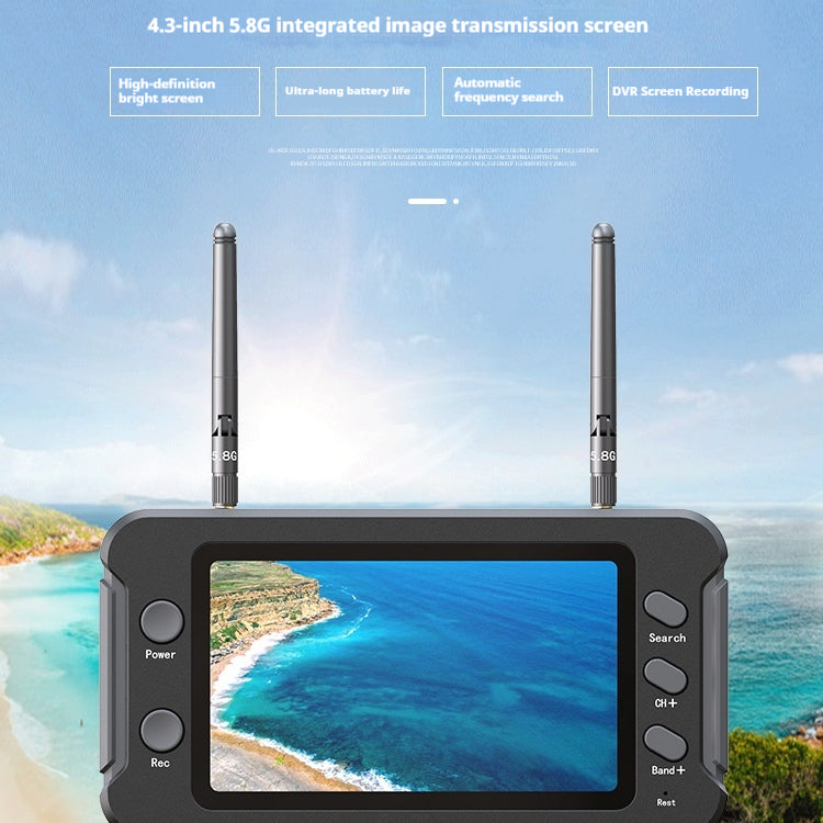 FPV-Monitor 4,3 Zoll mit DVR